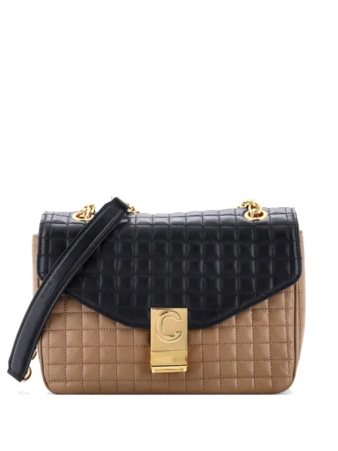 Celine Pre-Owned C Bag Quilted Leather Medium shoulder bag Black S2XCFIWYRYHUZ3XS