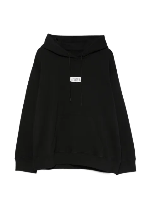 MM6 Maison Margiela logo-patch hoodie Black SH0GU0048M25025