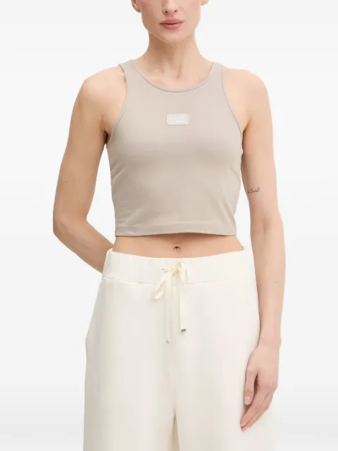 Ea7 Emporio Armani Logo Series cropped tank top Neutrals 7W001113AF14752