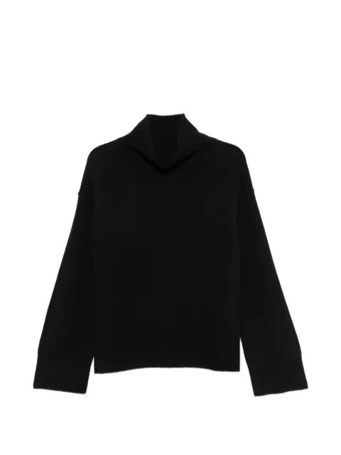Soft Goat roll-neck ribbed-trim sweater Black FW25SF1867A