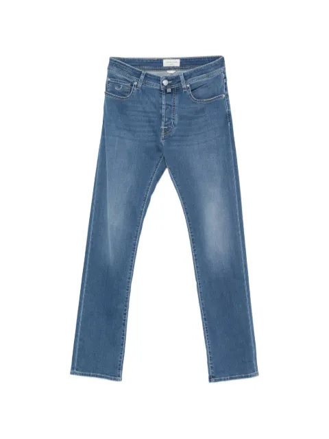Jacob Cohën logo-patch whiskered jeans Blue JUMQE004057P0021