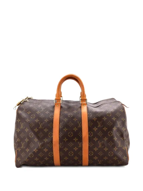 Louis Vuitton Pre-Owned Keepall Bag Monogram Canvas 45 satchel Brown YXRAMT56690WKNWK