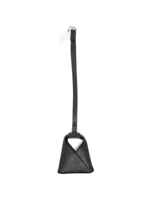MM6 Maison Margiela leather keyring Black SA5UA0006P9202