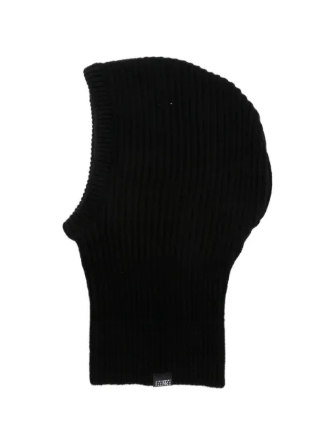 MM6 Maison Margiela ribbed-knit balaclava Black S52TB0017M13285