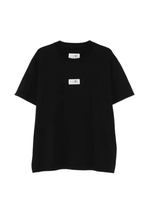 MM6 Maison Margiela logo-patch T-shirt Black SH0GC0071M20258