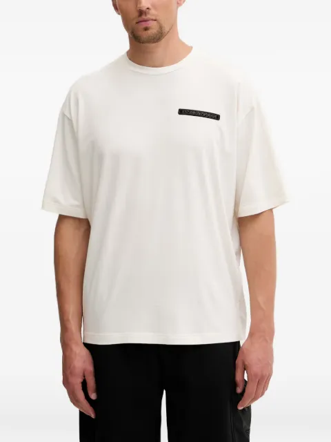 Ea7 Emporio Armani logo-patch T-shirt Neutrals 7M001584AF20821