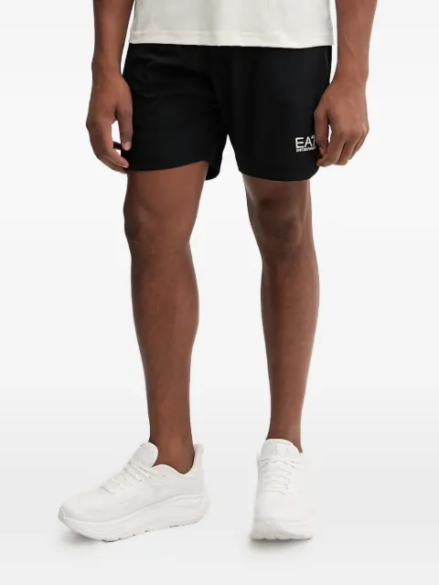 Ea7 Emporio Armani logo-print elasticated shorts Black 7M002295AF21059