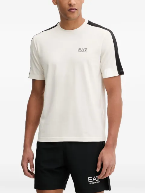 Ea7 Emporio Armani Dynamic Athlete logo-print T-shirt Neutrals 7M001595AF21787