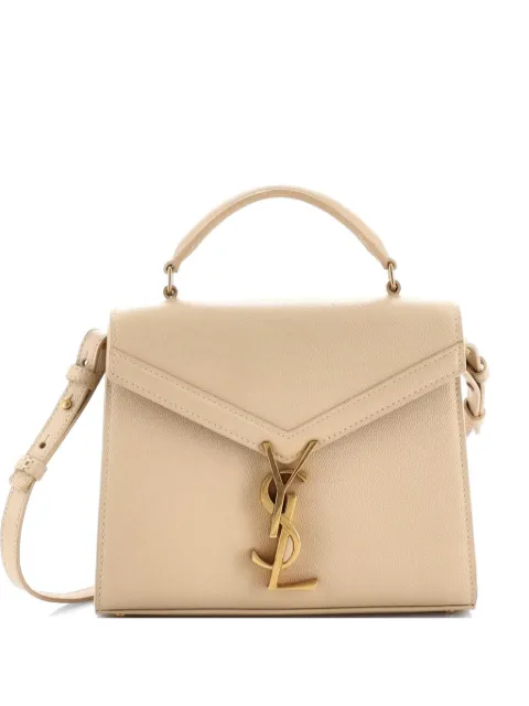 Saint Laurent Pre-Owned Cassandra Top Handle Bag Leather Mini shoulder bag Neutrals YGOGJVUPRVR9P4HY