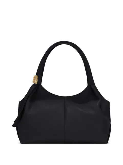 Furla medium Planeta logo-plaque shoulder bag Black WB01779BX0305