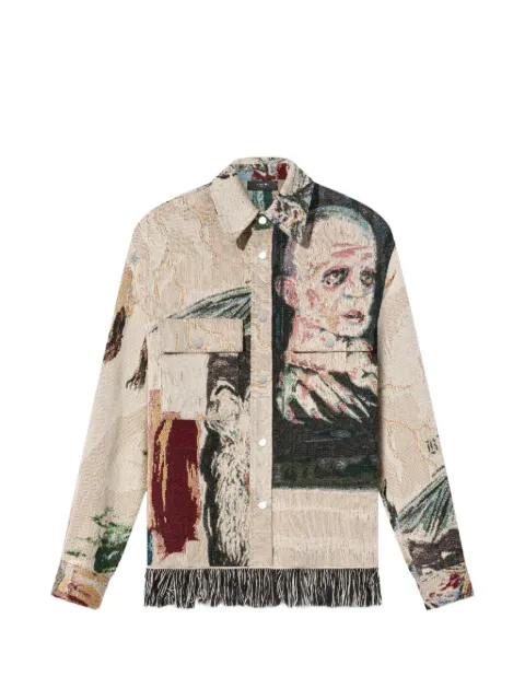 AMIRI Tapestry Blood 38' jacket Neutrals AW22MOS013