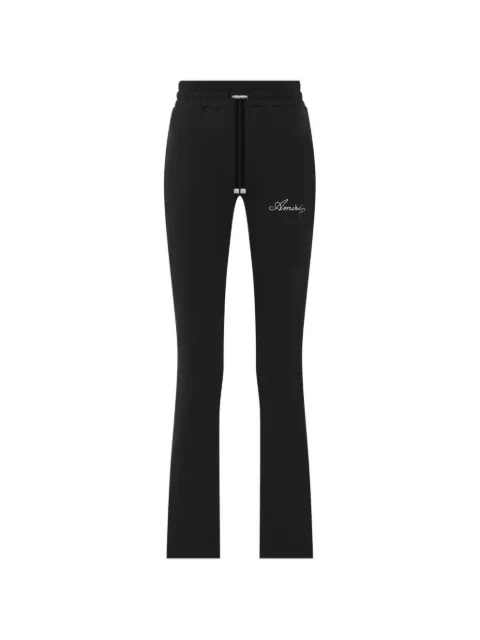 AMIRI pearl-embellished flared trousers Black PS24WJP003
