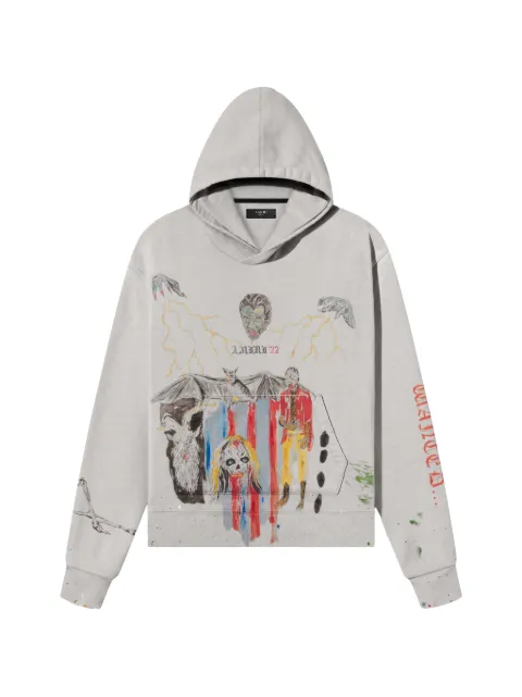 AMIRI Blood 38' hoodie Grey AW22MJG200