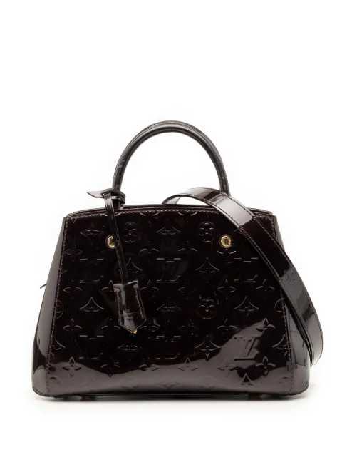 Louis Vuitton Pre-Owned 2015 Monogram Vernis Montaigne BB satchel Purple KCPTSDND0L0GVXS9