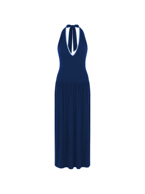 Baobab Donata halterneck maxi dress Blue 6310412