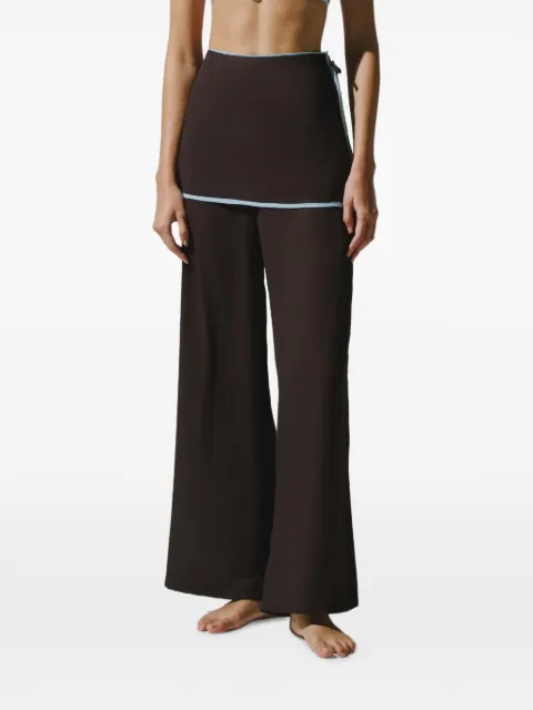 Baobab Renata overlay-skirt trousers Brown 6570263