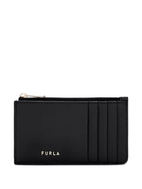 Furla medium Classic logo-lettering card case Black WP00414BX0306
