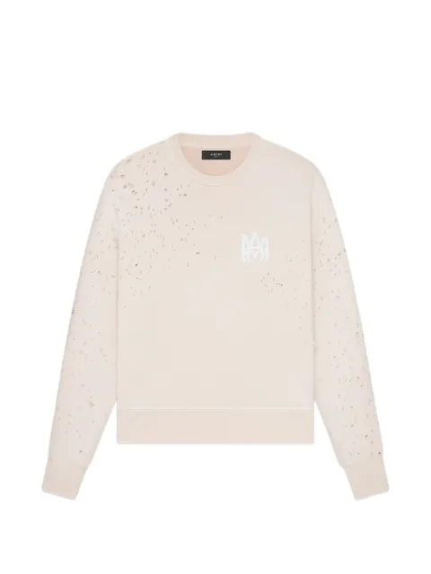 AMIRI Shotgun MA crew-neck sweater Neutrals AMJYCW1020