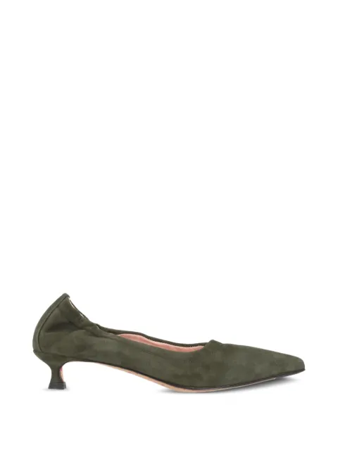 La-Rose elasticated pointed-toe pumps Green CIPRO