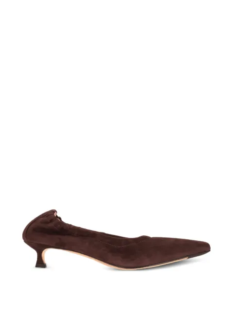 La-Rose elasticated suede pumps Brown CIPRO