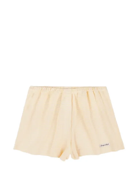 Sporty & Rich House striped shorts Yellow SH06276326YE34