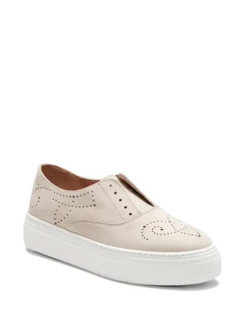 Fratelli Rossetti perforated slip-on sneakers Neutrals 76043