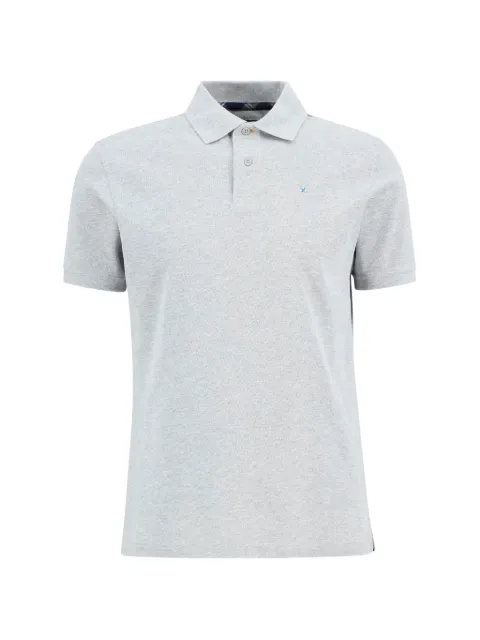 Barbour tartan pique polo shirt Grey MML0012