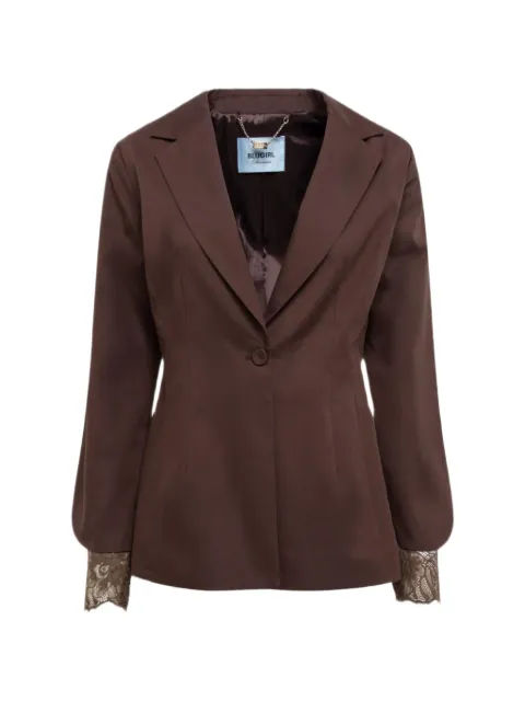 Blugirl lace-trim blazer Brown RA6138T544A