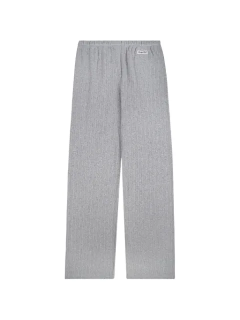 Sporty & Rich logo-patch trousers Grey PA06876326GY03