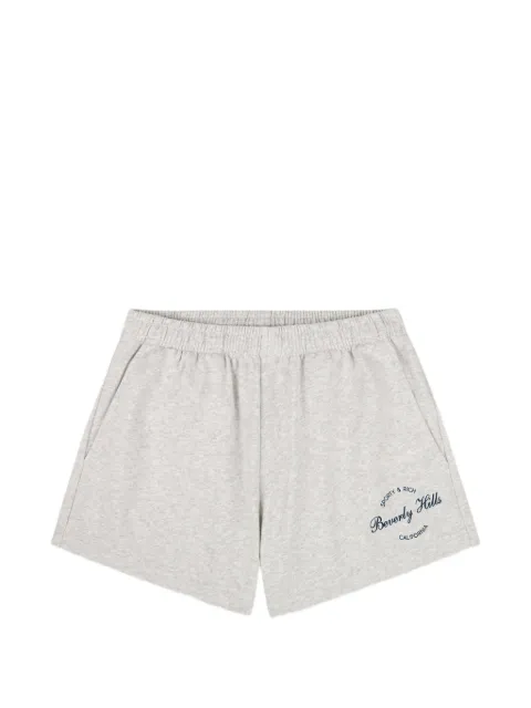 Sporty & Rich Beverly Script shorts Grey SH03776257GY03