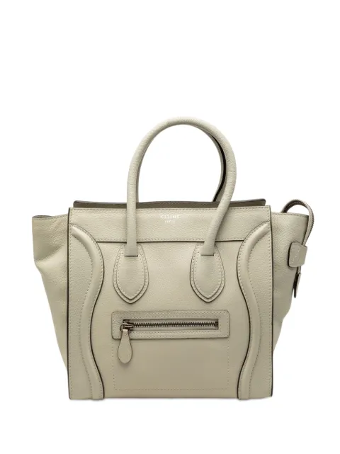 Celine Pre-Owned 2012 Micro Leather Luggage tote bag Brown 8RTG58QF00701CPL