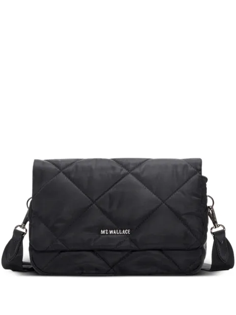 Mz Wallace Madison quilted flap crossbody bag Black 1970B1826