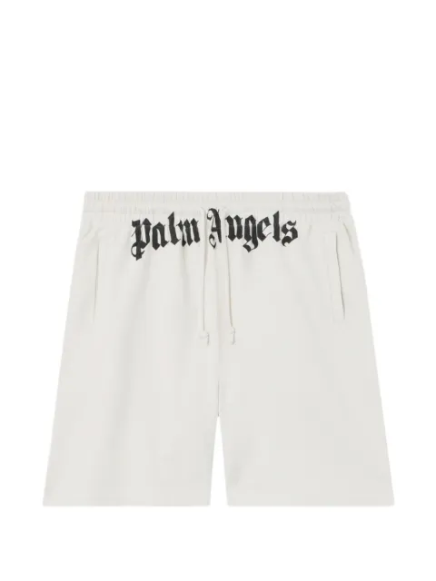 Palm Angels logo-print shorts White PMCI019S26FLE001