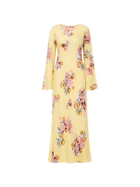 Hemant And Nandita Kysha maxi dress Yellow HNKYSHA5960