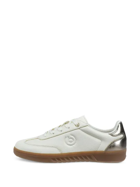 Bugatti logo-embossed metallic-effect sneakers White 435AQJ0450502151