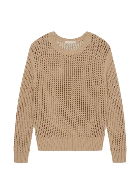 Zanone open-knit cotton sweatshirt Neutrals 850364ZA488Z1811