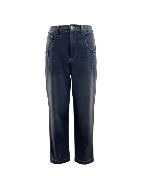 Eleventy contrast-stitch jeans Black L80PANI21TET0L013