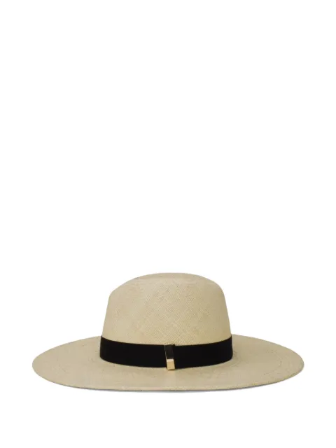Gigi Burris Millinery Jeanne grosgrain-trim hat Neutrals HS26017NB