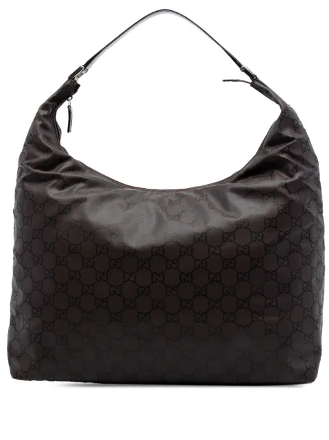 Gucci Pre-Owned 2000-2015 GG Nylon shoulder bag Brown IRJ7PIJBBP4VX7X1