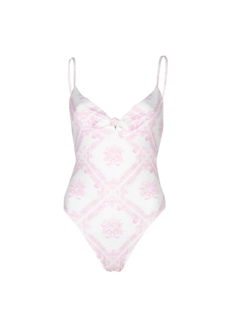 LoveShackFancy Zyra swimsuit Neutrals LW1683172