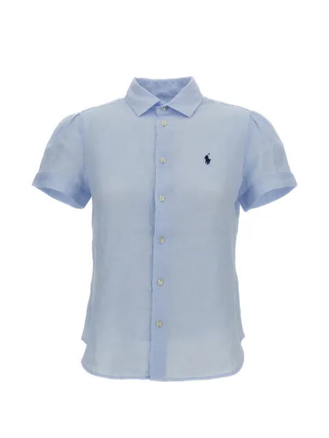 Polo Ralph Lauren embroidered-logo short-sleeved shirt Blue 211973366504