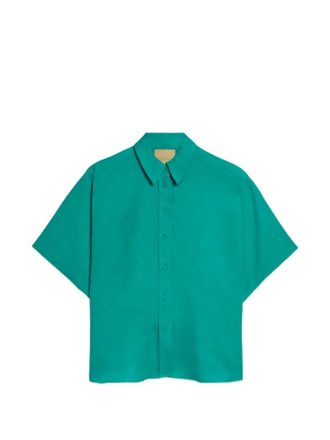 MOMONÌ Brooklyn kimono-sleeve shirt Green 261MMOSH00626116MO