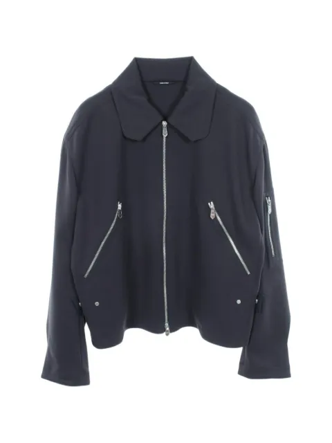 Hermès Pre-Owned zip-up collared jacket Blue 1069485
