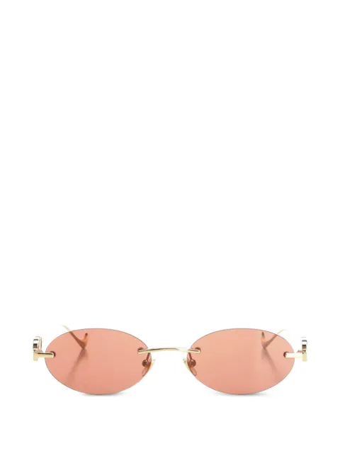VALENTINO GARAVANI EYEWEAR VLogo geometric-frame sunglasses Gold 5VG032S02