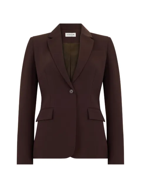 P.A.R.O.S.H. single-breasted notched-lapels blazer Brown D420220