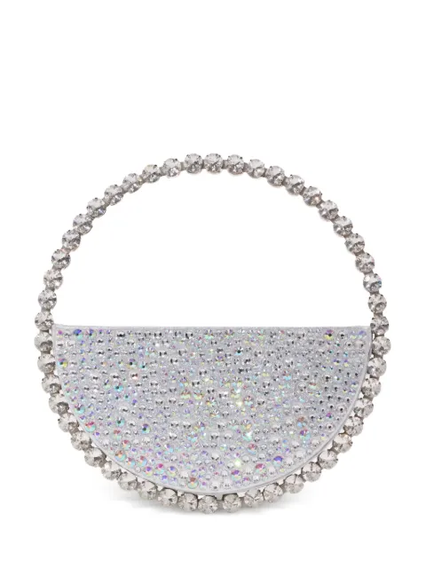 L'Alingi Eternity stone-encrusted clutch bag Silver ETHFSI01