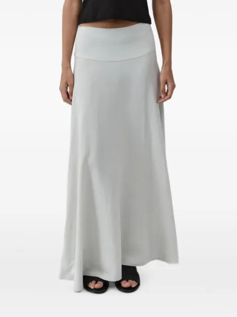 St. Agni fluid circle-hem skirt Grey S2626130SLV