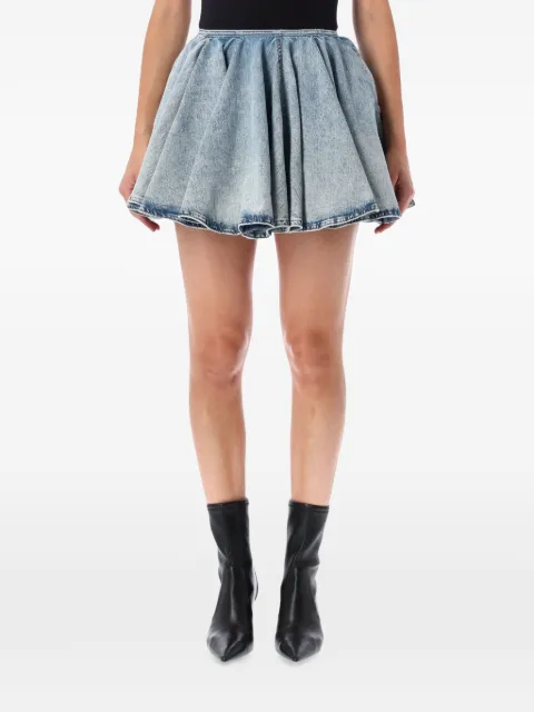 Haikure Ziggy acid-wash mini skirt Blue HEW08118DF207CO