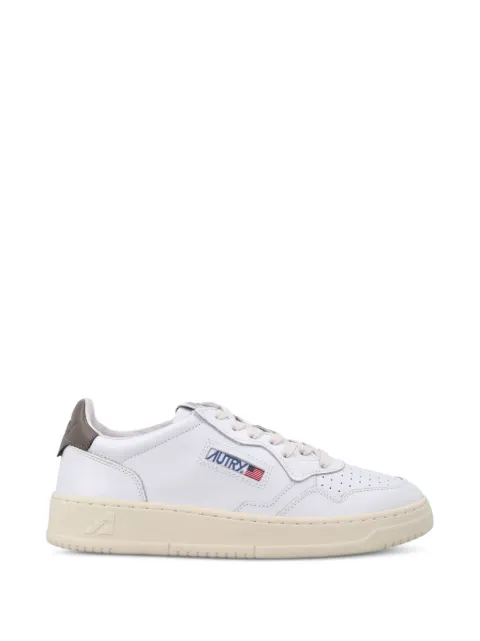 Autry Medalist low sneakers in white and chocolate leather White AULWLL28