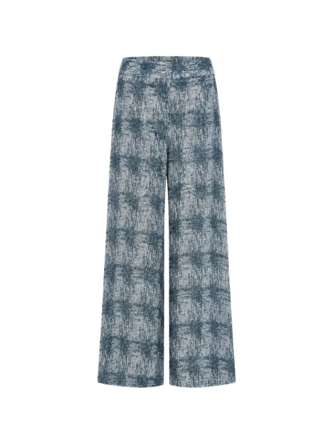 JBQ abstract-print palazzo pants Blue P088183